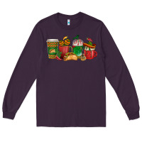 Plum Tacos Coffee Cups Long Sleeve Tee - texasbilliewilder