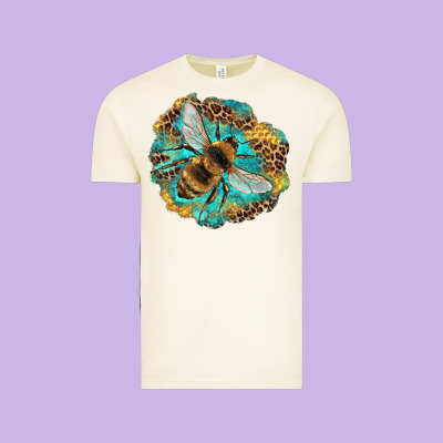 Leopard Honeycomb With Bee Vintage Tee Designed By Artiststas