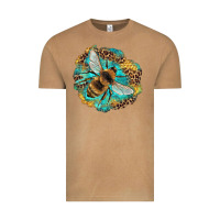 Vintage Camel leopard honeycomb with bee Vintage Tee - Artiststas