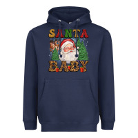 Navy santa baby Heavyweight Hoodie - FaDigitalArtStudio