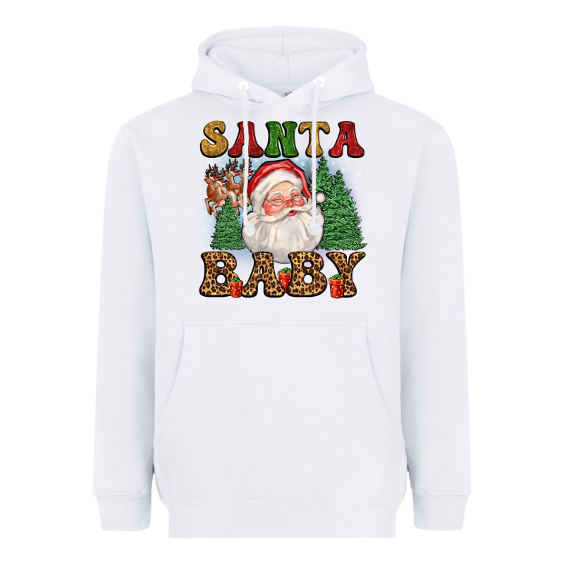 Santa Baby Heavyweight Hoodie by FaDigitalArtStudio | Teevron