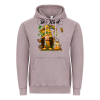 Vintage Zinc bee kind gnome Vintage Hoodie - BarkalooDesign