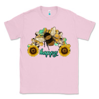 Bubblegum Pink bee happy honey comb Classic Tee - JahusDesignShop