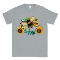 Heather Grey bee happy honey comb Classic Tee - JahusDesignShop