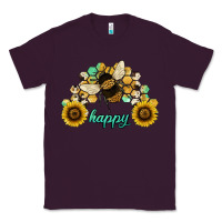 Plum bee happy honey comb Classic Tee - JahusDesignShop