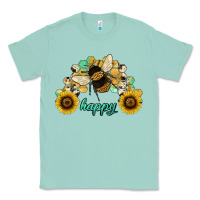 Seafoam bee happy honey comb Classic Tee - JahusDesignShop