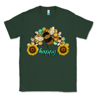 Sports Green bee happy honey comb Classic Tee - JahusDesignShop