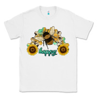 White bee happy honey comb Classic Tee - JahusDesignShop