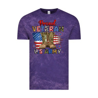 Cloud Purple proud veteran u.s army Vintage Tee - RanaPortraitStore