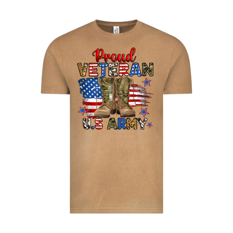 Proud Veteran U.s Army Vintage Tee by RanaPortraitStore | Teevron