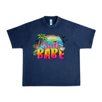 Navy beach babe Urban Heavy Tee - BarkalooDesign