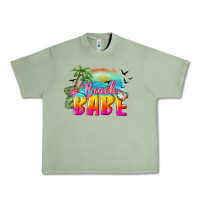 Oil Green beach babe Urban Heavy Tee - BarkalooDesign