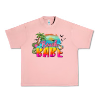 Salmon beach babe Urban Heavy Tee - BarkalooDesign