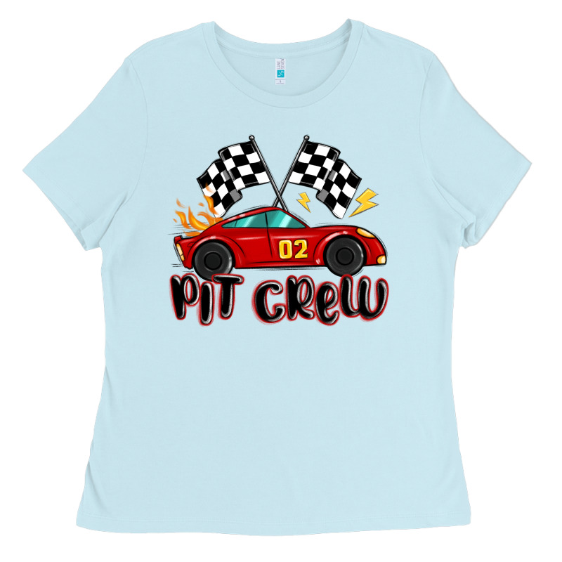 Pit Crew Boys Birthday Race Car Ladies Tee by MaliasSmallBusiness | Teevron