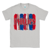 Moon Dust phillies baseball team spirit brushstrokes Classic Tee - Artiststas