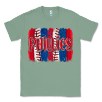Sage phillies baseball team spirit brushstrokes Classic Tee - Artiststas