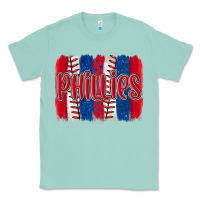 Seafoam phillies baseball team spirit brushstrokes Classic Tee - Artiststas