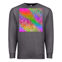 Charcoal Heather neon glitter leopard seamless pattern Premium Sweatshirt - BundleAndBundleShop