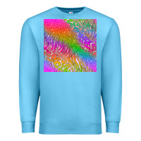 Ocean Blue neon glitter leopard seamless pattern Premium Sweatshirt - BundleAndBundleShop