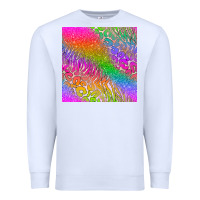 White neon glitter leopard seamless pattern Premium Sweatshirt - BundleAndBundleShop