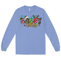 Colony Blue Sassy Claus Long Sleeve Tee - texasbilliewilder