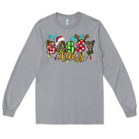 Heather Grey Sassy Claus Long Sleeve Tee - texasbilliewilder