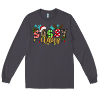 Smoke Sassy Claus Long Sleeve Tee - texasbilliewilder