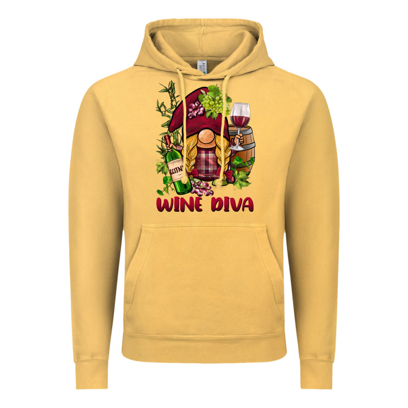 Vine Diva  Gnome Vintage Hoodie by BarkalooDesign | Teevron