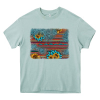 Sunflower Gemstone Serape Background Heavy Core Tee | Teevron