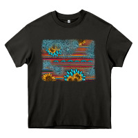 Asphalt sunflower gemstone serape background Heavy Core Tee - AdoDesignShop