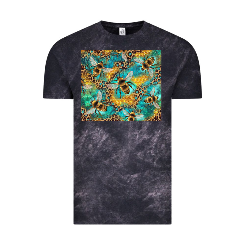 Honeycomb And Bees With Leopard Vintage Tee by Artiststas | Teevron
