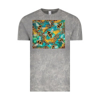 Cloud Rock honeycomb and bees with leopard Vintage Tee - Artiststas