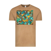 Vintage Camel honeycomb and bees with leopard Vintage Tee - Artiststas