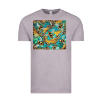 Vintage Zinc honeycomb and bees with leopard Vintage Tee - Artiststas