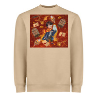 Mushroom wizard boy with magic items Heavyweight Sweatshirt - TumblerDesignByShophia