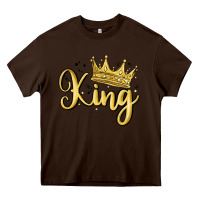 Chocolate Brown king Heavy Core Tee - MaliasSmallBusiness