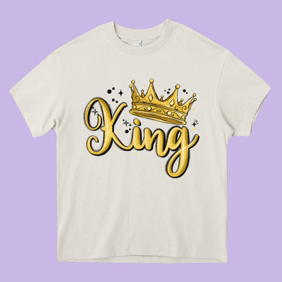 King Heavy Core Tee Designed By Maliassmallbusiness
