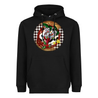 Black Cowgirl Boots Heavyweight Hoodie - FaDigitalArtStudio
