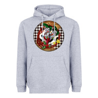 Heather Grey Cowgirl Boots Heavyweight Hoodie - FaDigitalArtStudio