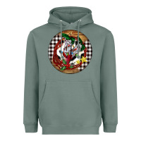 Sage Cowgirl Boots Heavyweight Hoodie - FaDigitalArtStudio