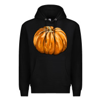 Black Pumpkin Premium Hoodie - FaDigitalArtStudio
