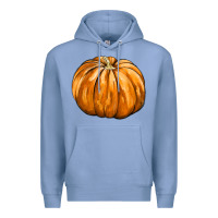 Colony Blue Pumpkin Premium Hoodie - FaDigitalArtStudio