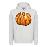 Dove Grey Pumpkin Premium Hoodie - FaDigitalArtStudio