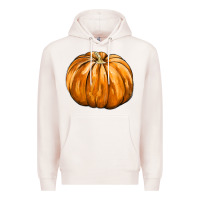 Pale Pink Pumpkin Premium Hoodie - FaDigitalArtStudio