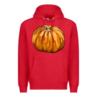 Red Pumpkin Premium Hoodie - FaDigitalArtStudio