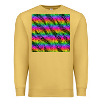 Antique Gold neon rainbow leopard zebra seamless pattern Premium Sweatshirt - BundleAndBundleShop
