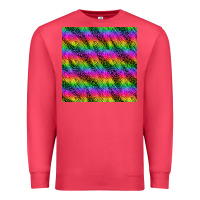Cardinal neon rainbow leopard zebra seamless pattern Premium Sweatshirt - BundleAndBundleShop