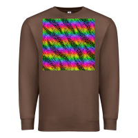 Chestnut neon rainbow leopard zebra seamless pattern Premium Sweatshirt - BundleAndBundleShop