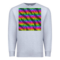 Heather Grey neon rainbow leopard zebra seamless pattern Premium Sweatshirt - BundleAndBundleShop