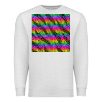Oatmeal Heather neon rainbow leopard zebra seamless pattern Premium Sweatshirt - BundleAndBundleShop